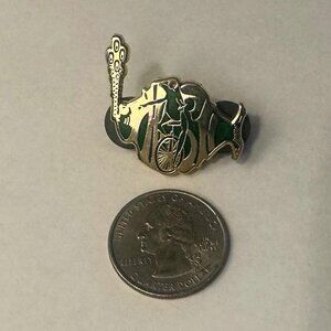 DAT BOI Frog on Unicycle PHISH pin Green & Gold